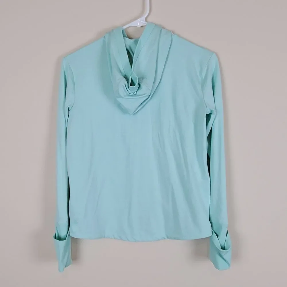 Athleta Girl Wintergreen Mint Uptempo Hooded Top Size large/12 In good conditi